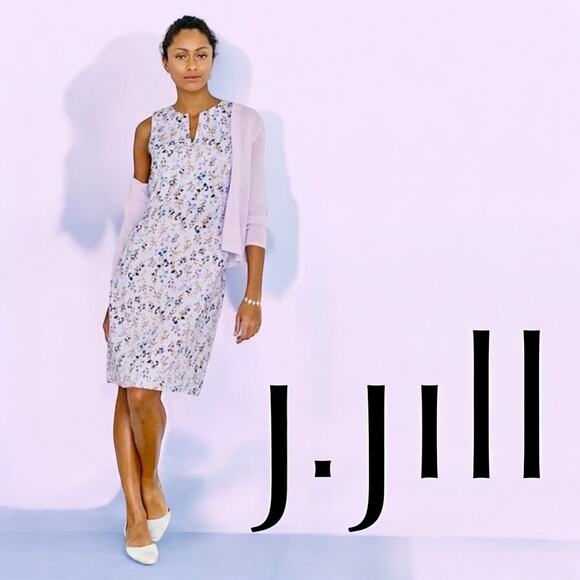 J.Jill Dresses & Skirts - J.Jill Linen Dress | Womens Floral Boho Cottagecore Sleeveless Dress |‎ Size 1X